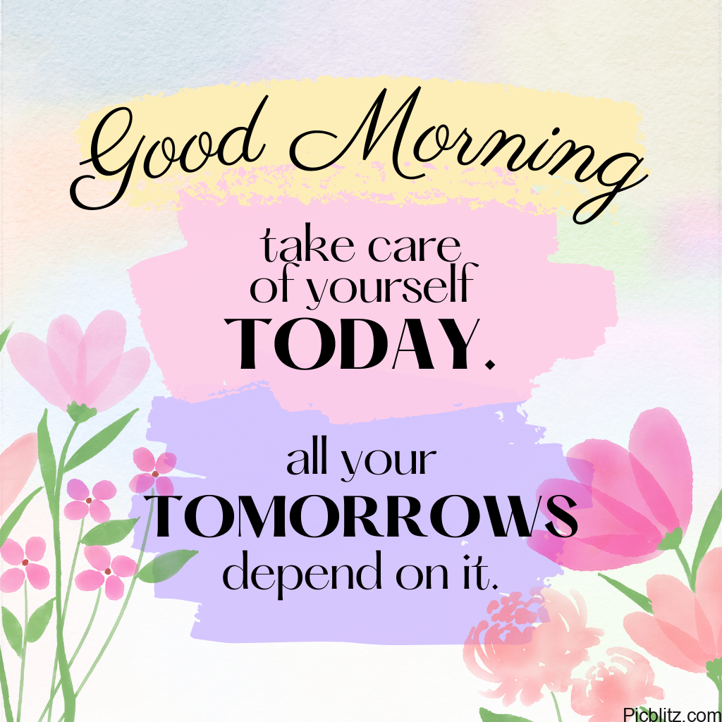 Good Morning Images with flowers and quotes