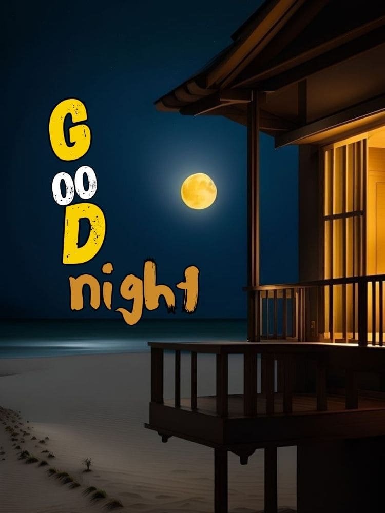 beautiful good night images, moon light