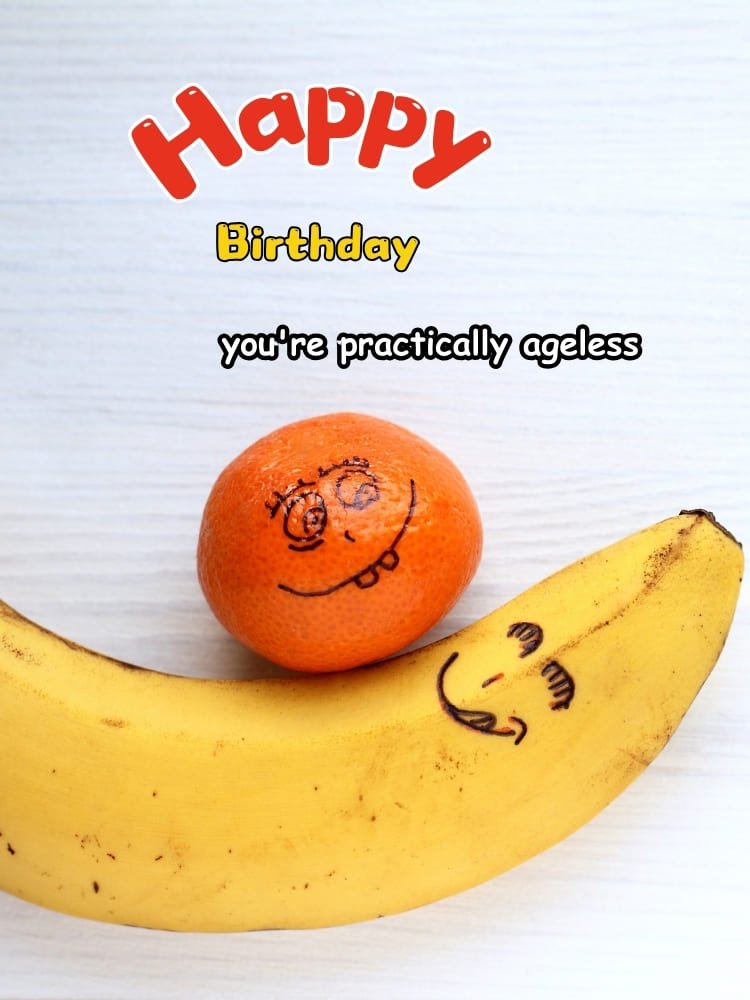 funny happy birthday images, banana