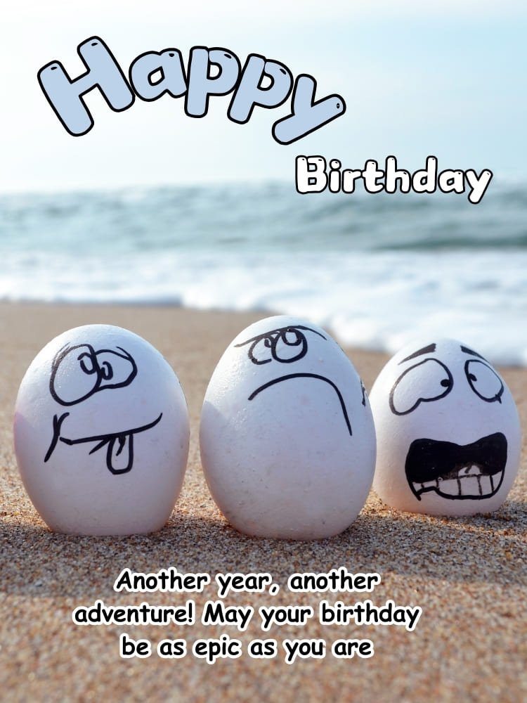 very funny happy birthday images, egg
